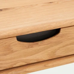 Bureau en bois avec 2 tiroirs L120cm - bois clair