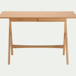 Bureau en chêne L110cm - bois clair