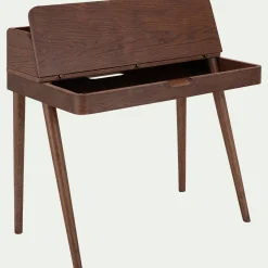 Bureau en chêne teinté avec plateau relevable - bois foncé