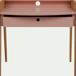 Bureau enfant en acacia - rose