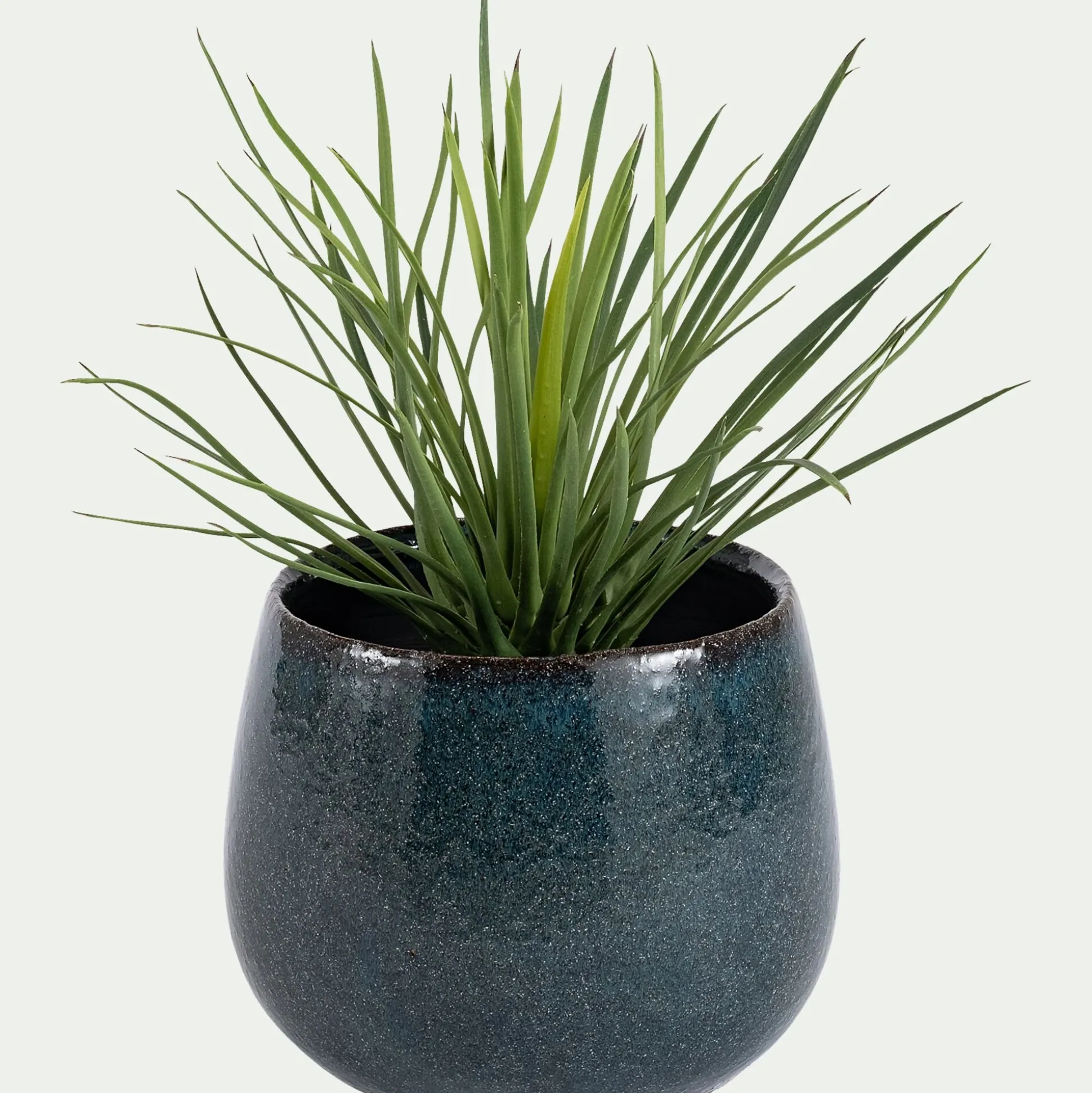 Cache-pot en céramique D24cm - bleu niolon