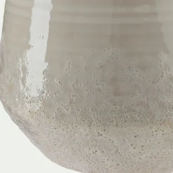 Cache-pot en céramique D14xH12,5cm - beige