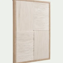 Cadre décoratif en corde tissée 45x60cm - beige