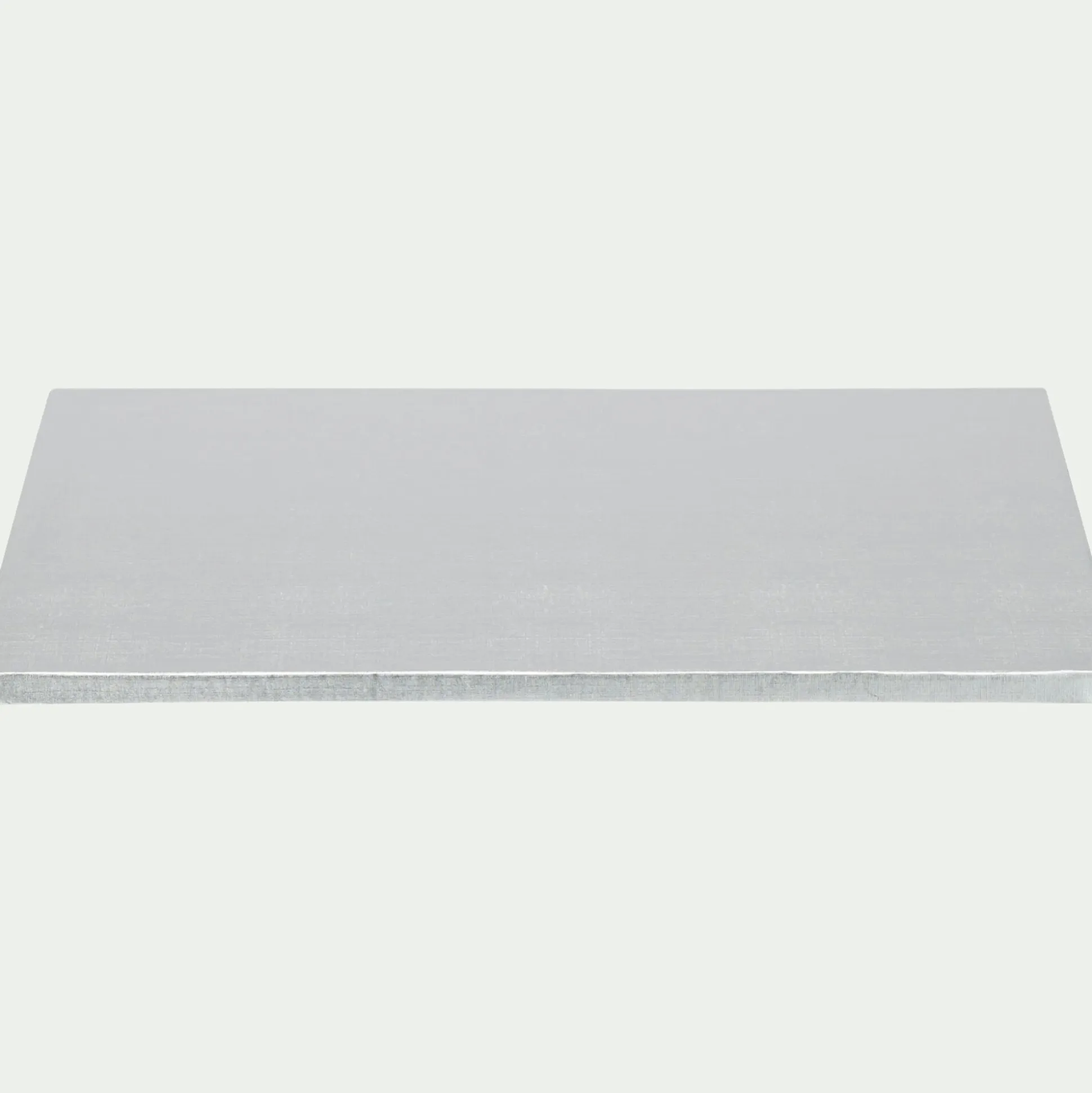 Cake drum rectangulaire 30x40cm - argenté métallisé