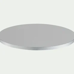 Cake drum rond en carton D25cm - argenté