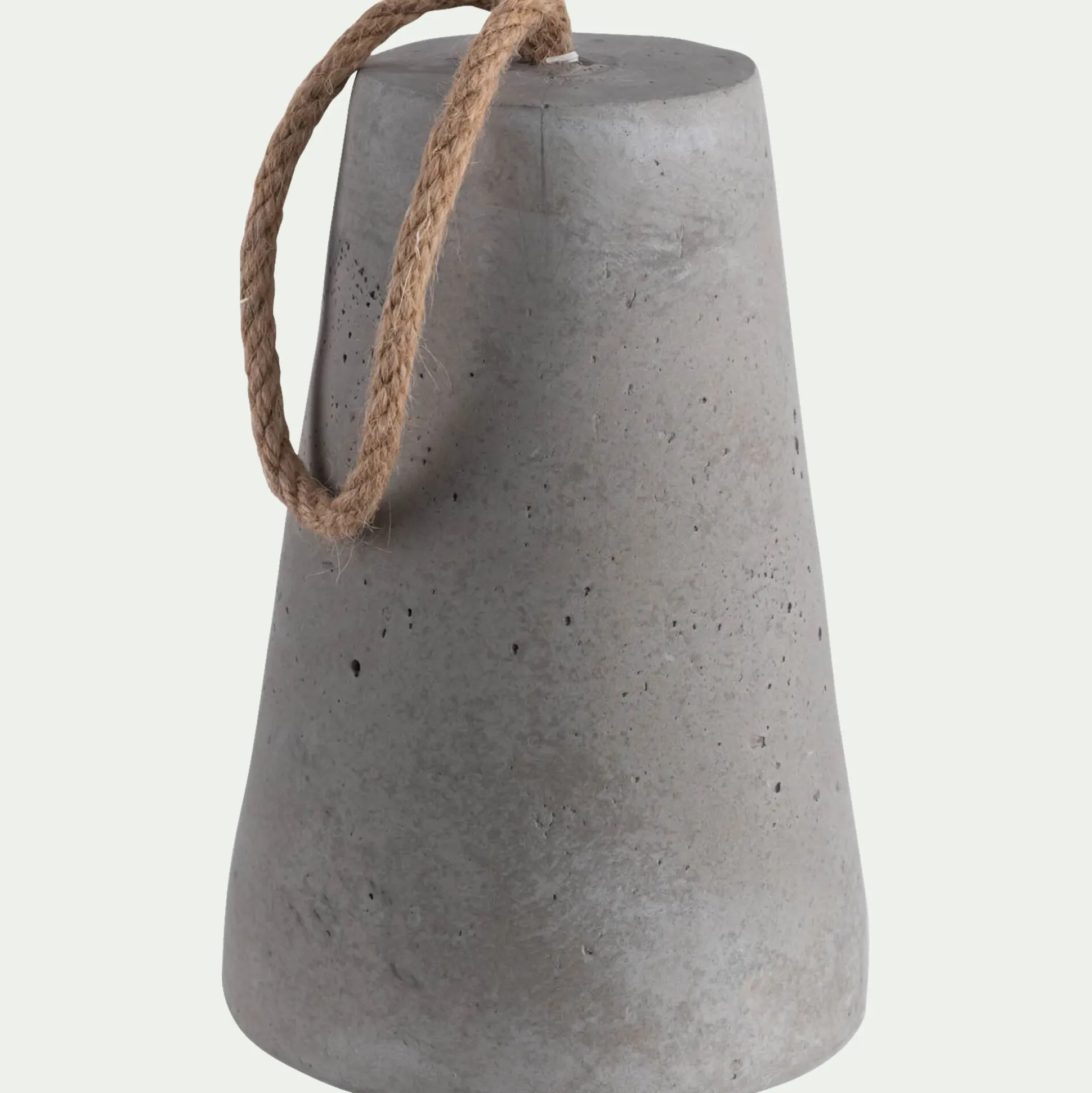 Cale porte en ciment H19cm - gris