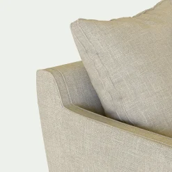 Canapé angle droit convertible tissu mixte - beige alpilles