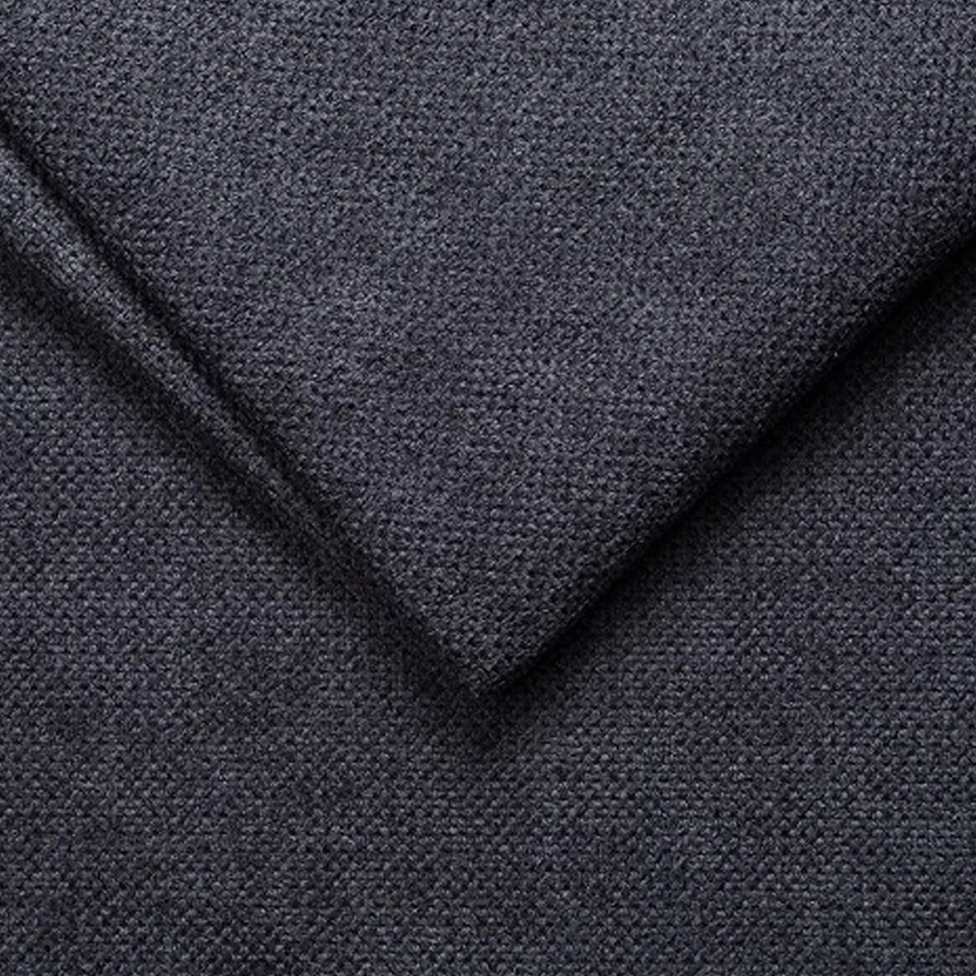 Canapé d'angle droit convertible en tissu Crown - bleu calabrun