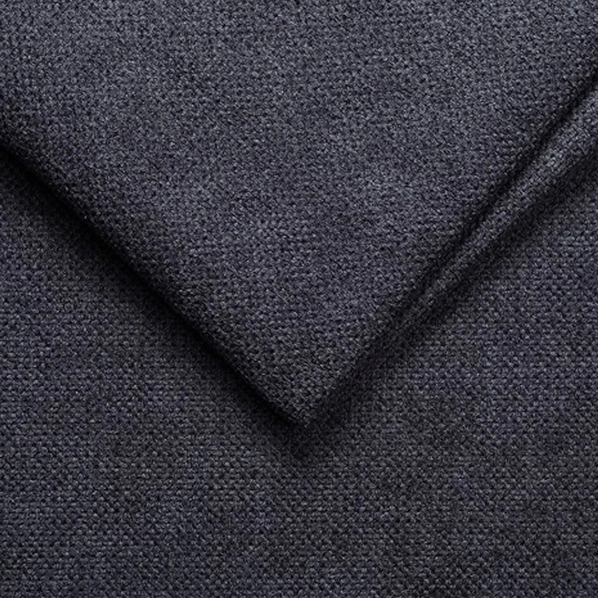 Canapé d'angle gauche convertible en tissu Crown - bleu calabrun