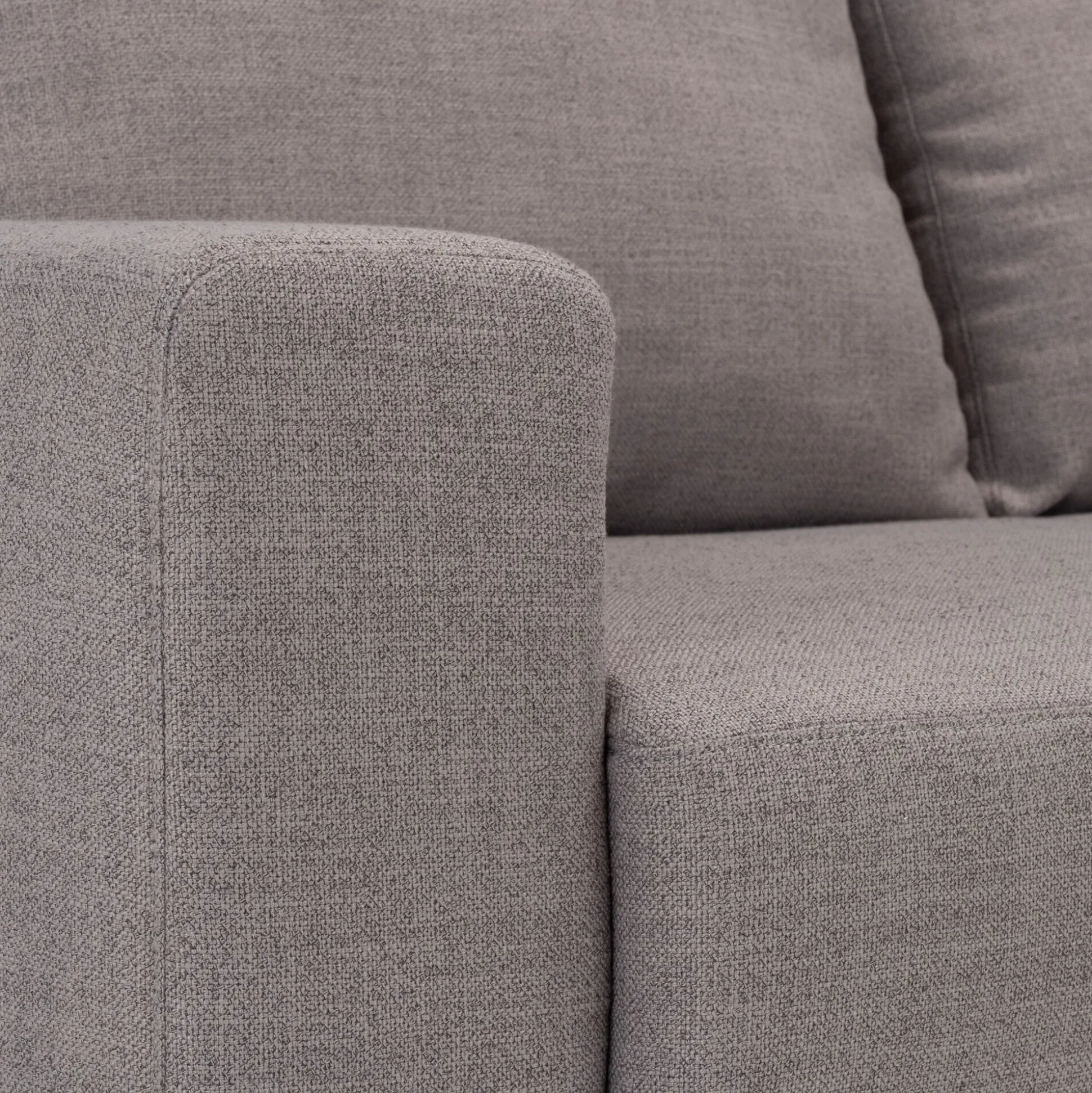 Canapé d'angle réversible convertible en tissu - gris borie