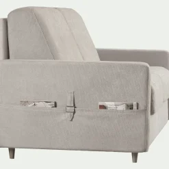 Canapé d'angle réversible convertible en tissu Sogno matelas densité 35kg/m3 - beige roucas