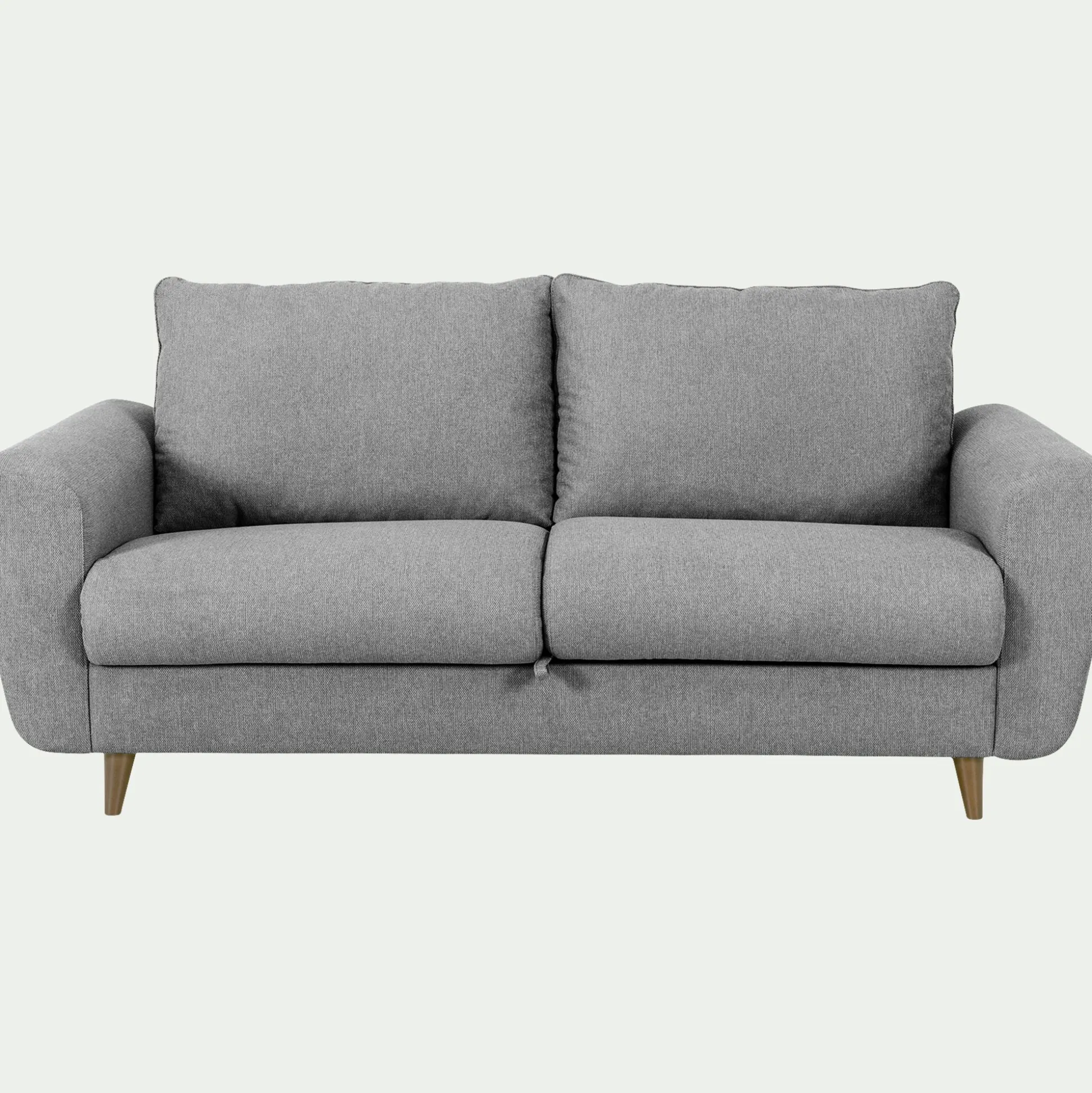 Canapé 3 places convertible en tissu - gris moyen