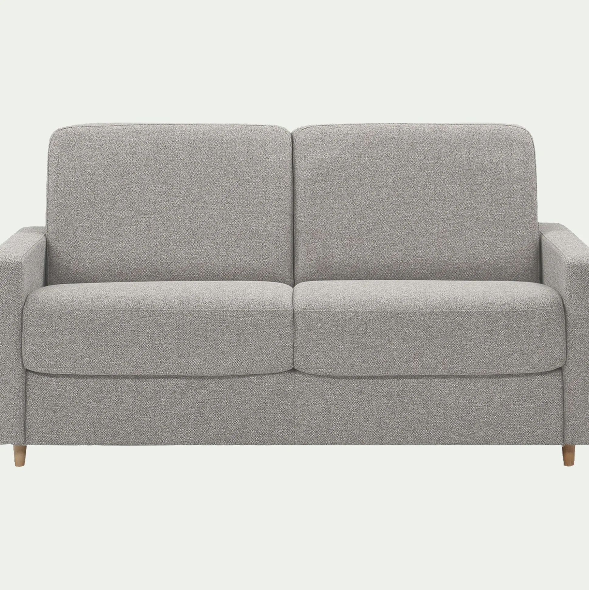 Canapé 3 places convertible en tissu matelas densité 25kg/m3 - gris borie