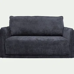 Canapé 2 places convertible en tissu Eden - bleu marine