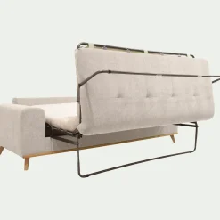 Canapé 4 places convertible en tissu Storm - beige roucas