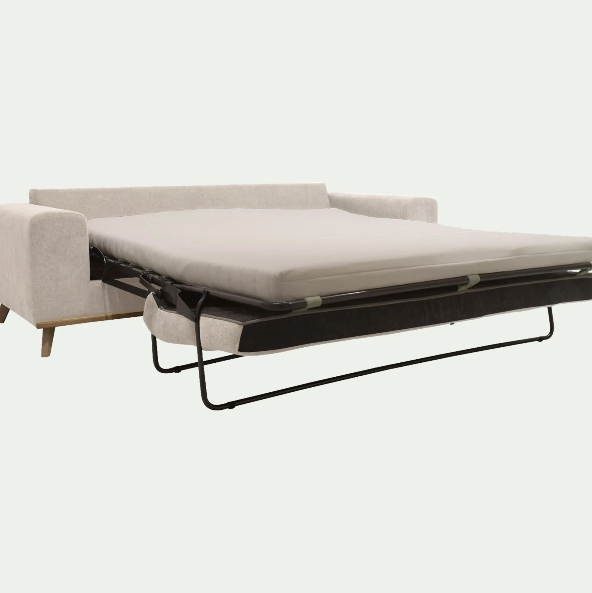 Canapé 4 places convertible en tissu Storm - beige roucas