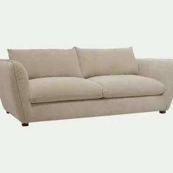 Canapé 4 places convertible en tissu Nature - beige