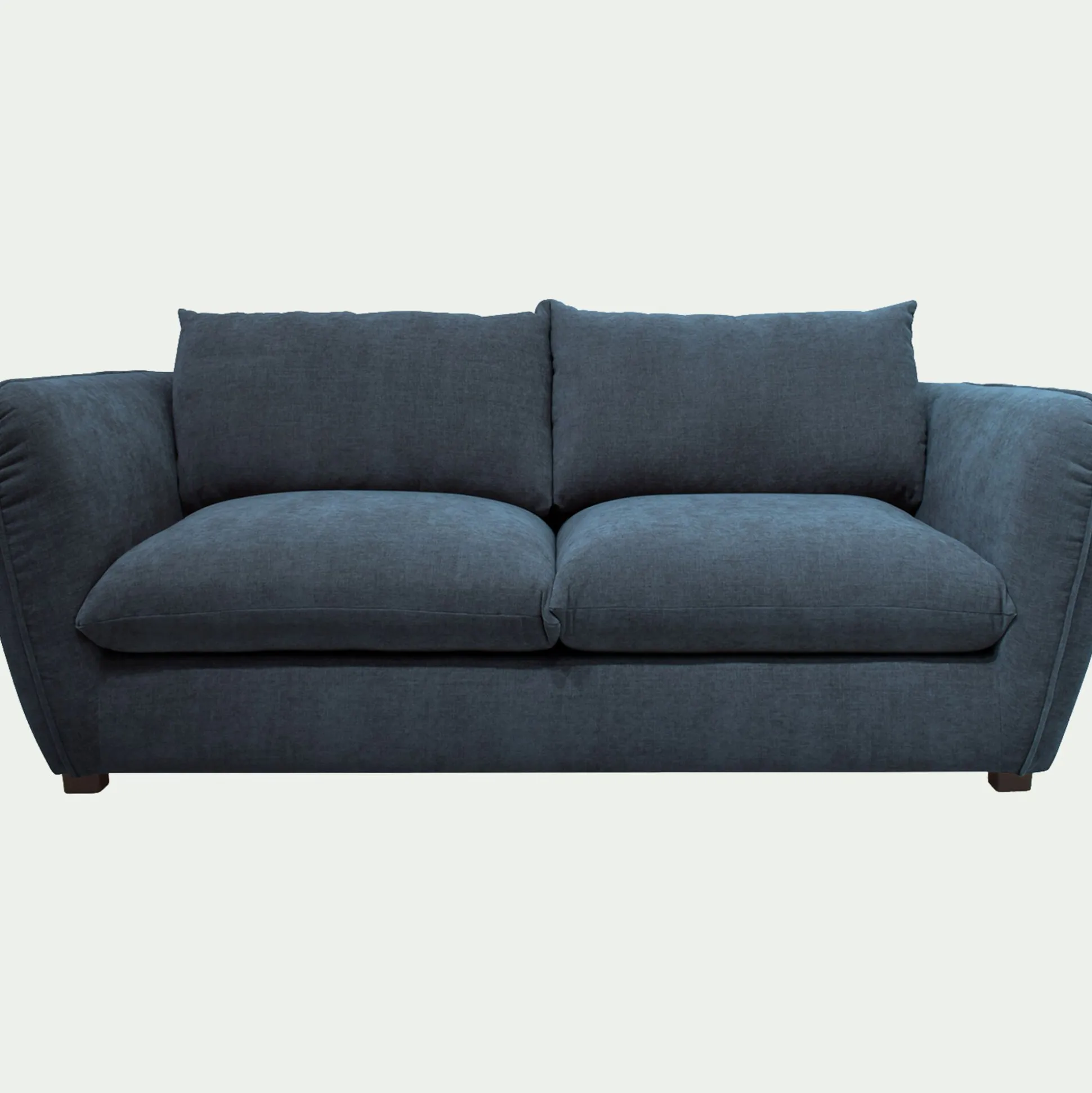 Canapé 3 places convertible en tissu Nature - bleu