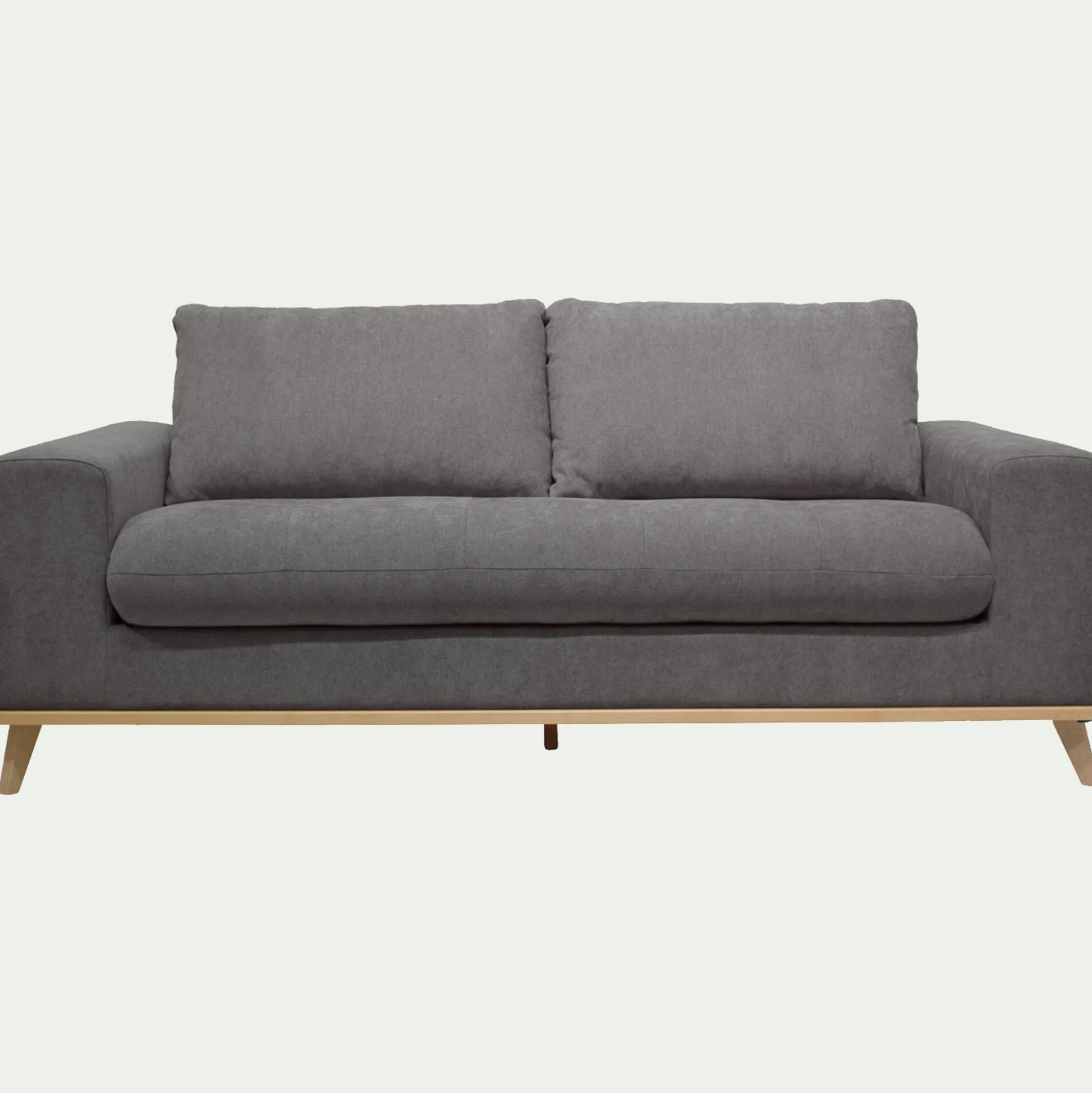 Canapé 3 places convertible en tissu Storm - gris moyen