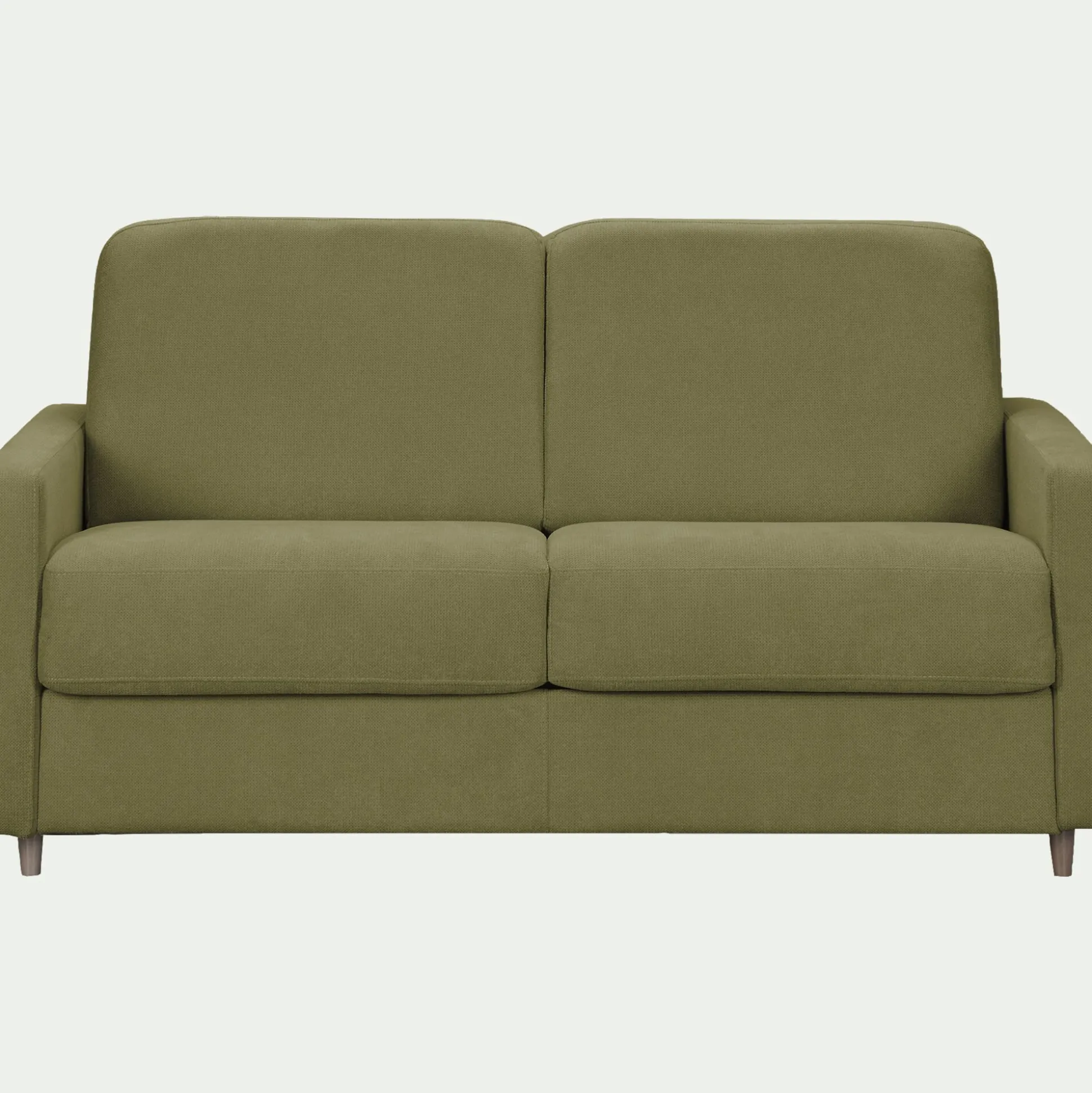 Canapé 3 places convertible en tissu Sogno densité 35kg/m3 - vert cèdre