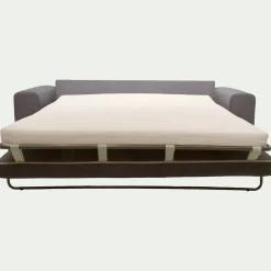 Canapé 4 places convertible en tissu Crown - gris restanque