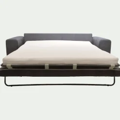 Canapé 3 places convertible en tissu Cosmo - gris anthracite