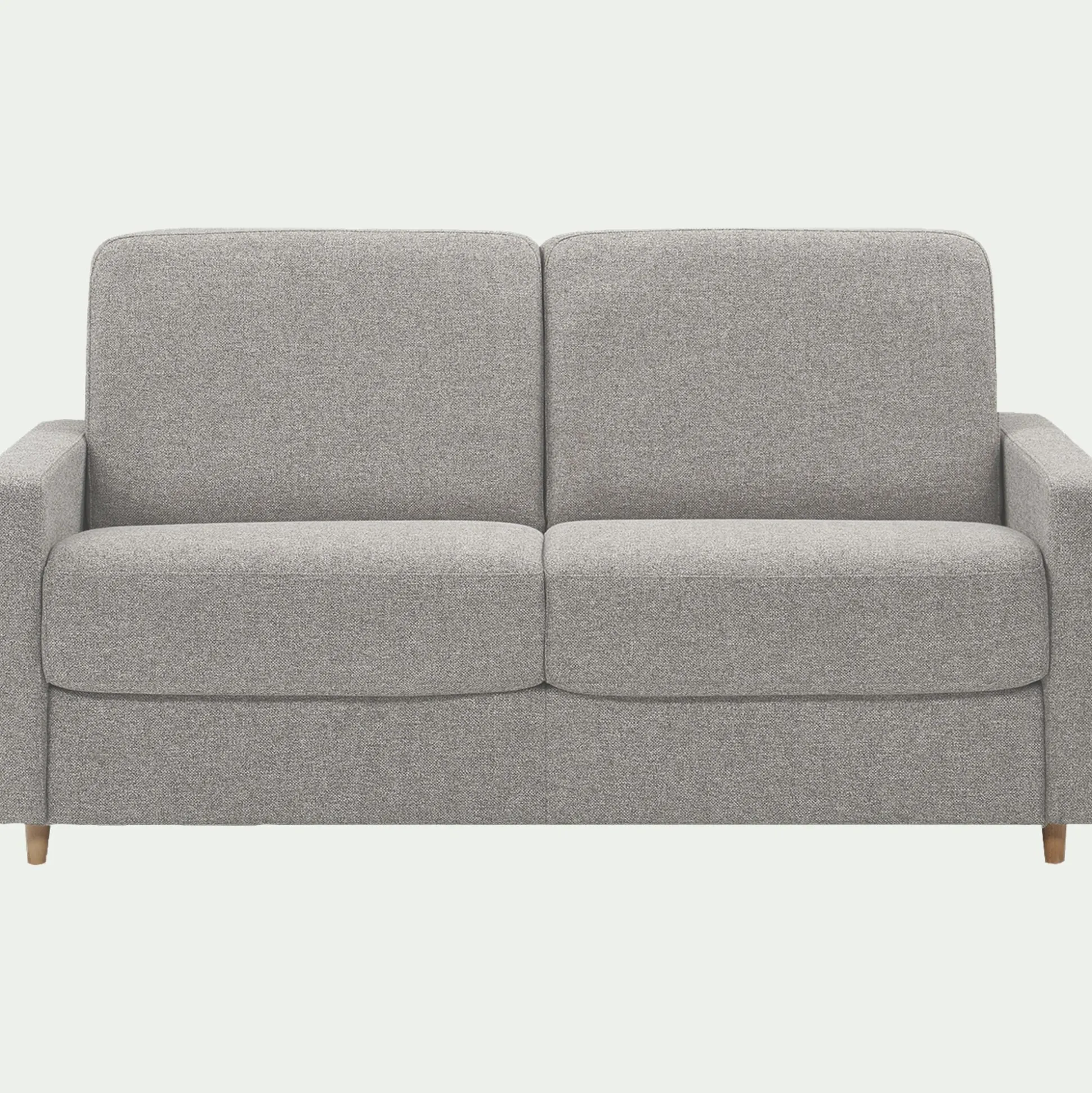 Canapé 4 places convertible en tissu matelas densité 35kg/m3 - gris borie
