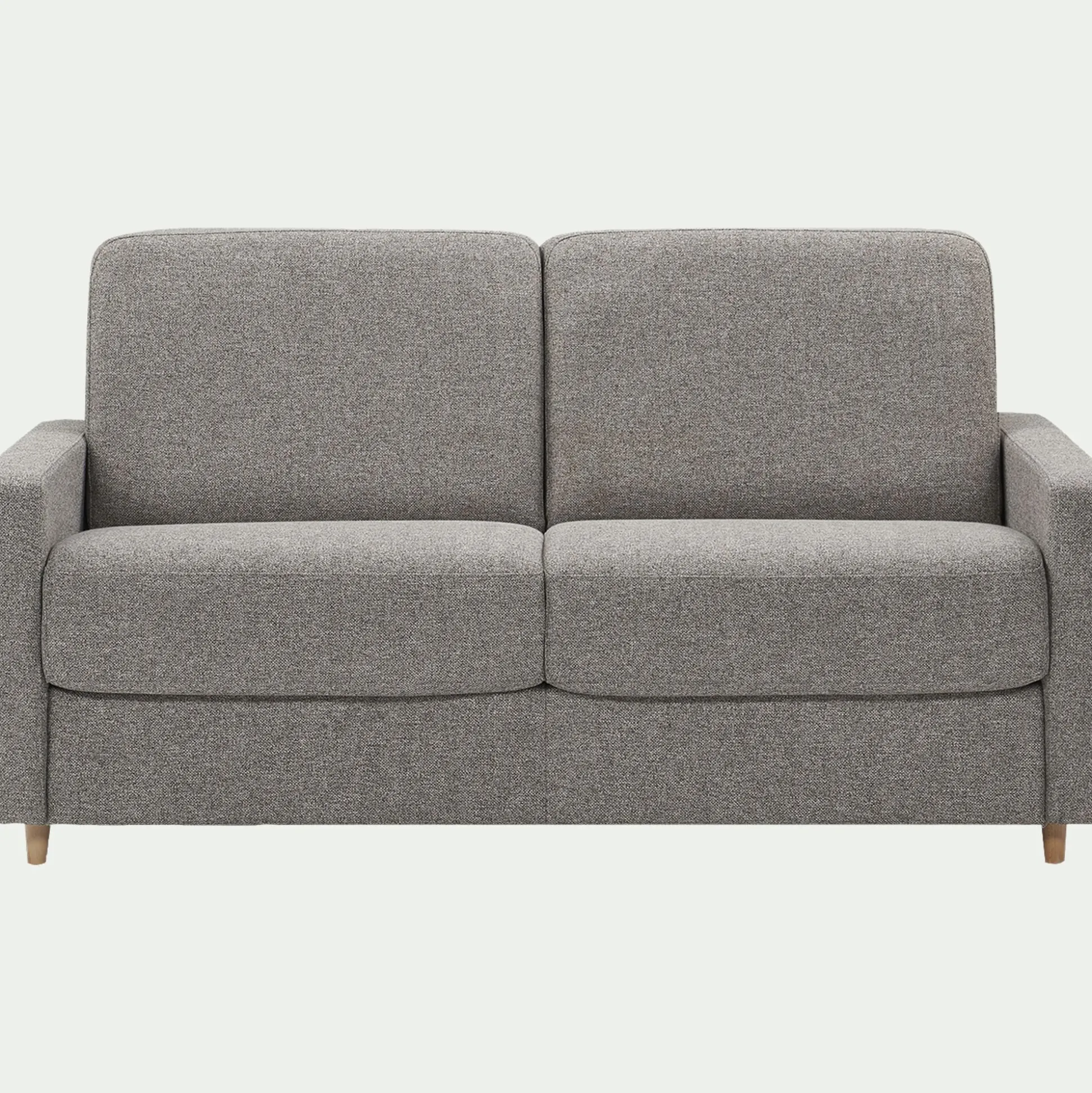 Canapé 4 places convertible en tissu matelas densité 25kg/m3 - gris