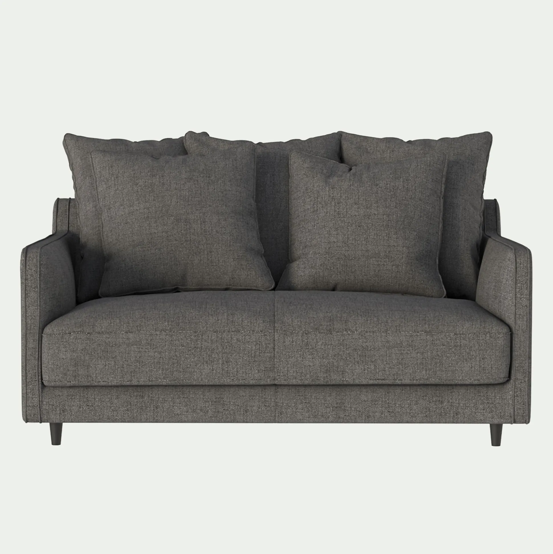 Canapé 2 places convertible en tissu - gris restanque