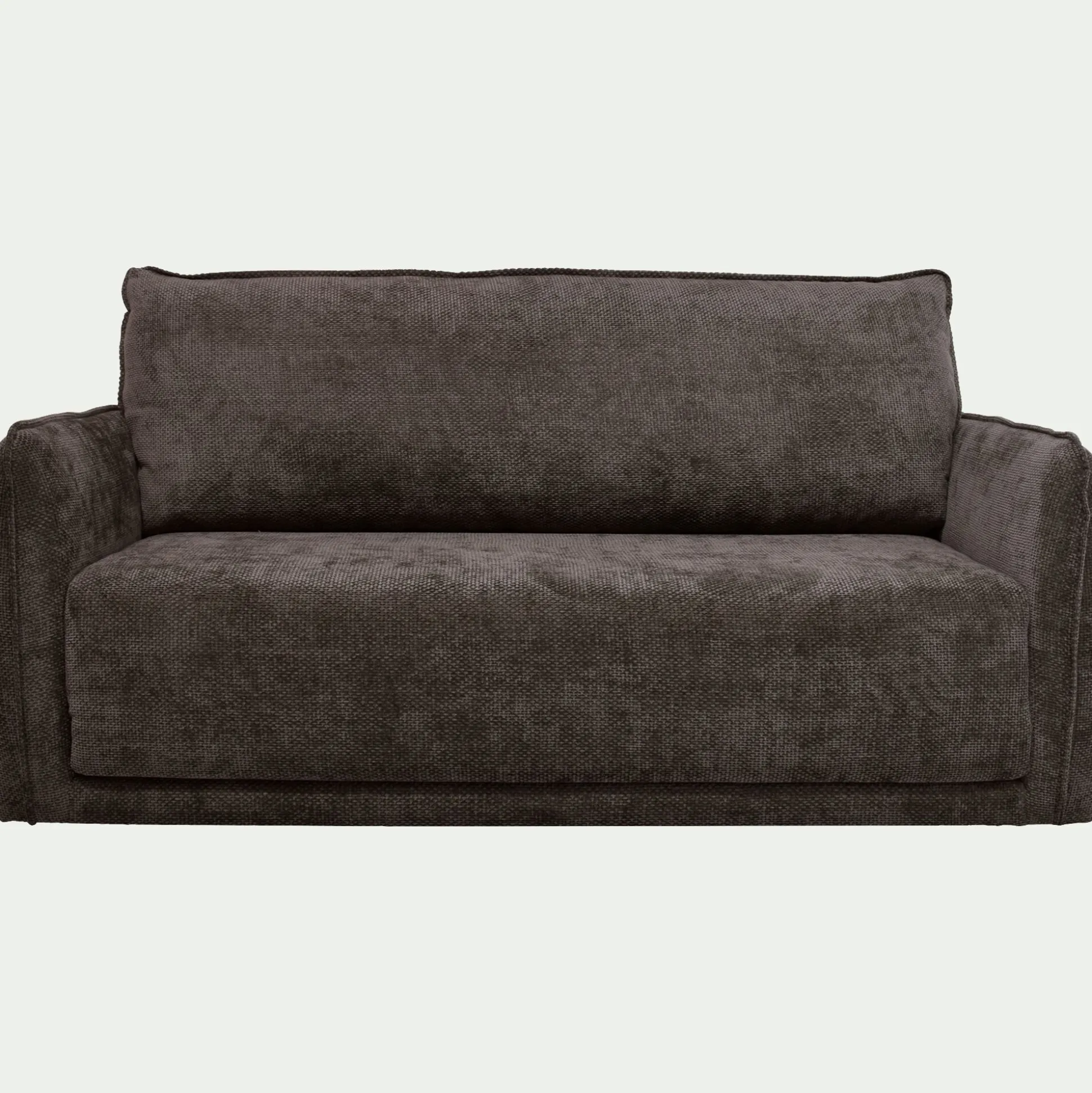 Canapé 3 places convertible en tissu Eden - marron