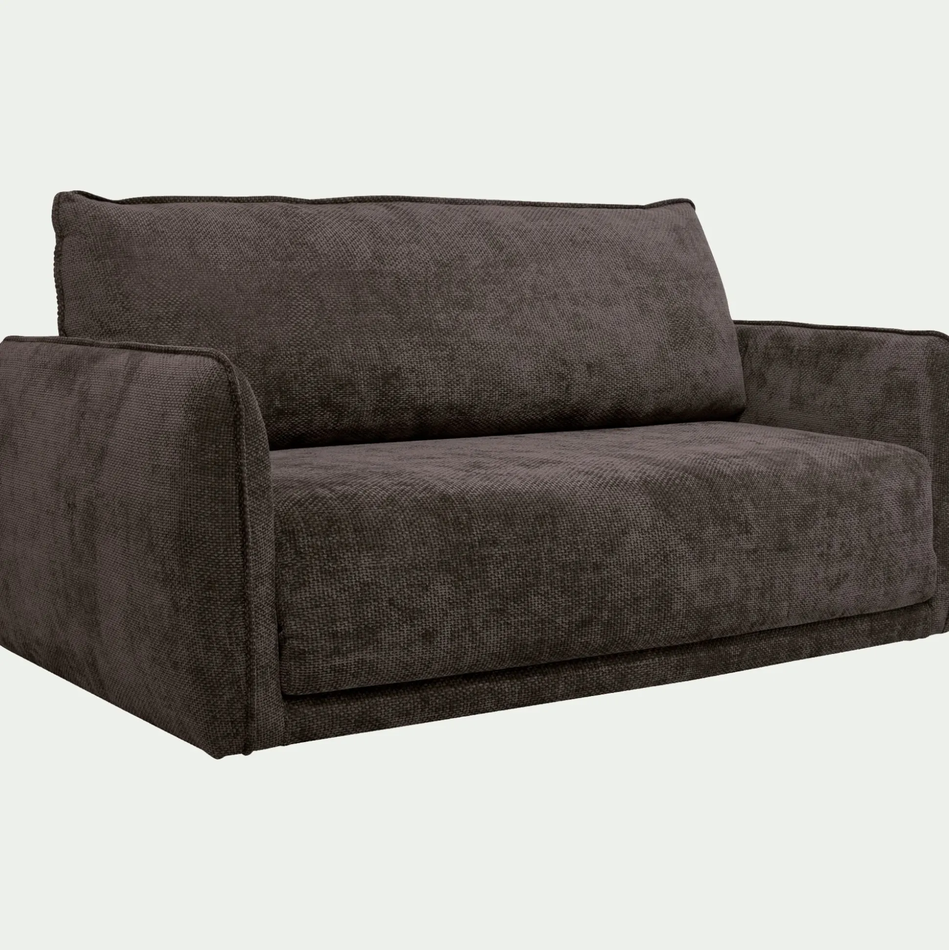 Canapé 3 places convertible en tissu Eden - marron