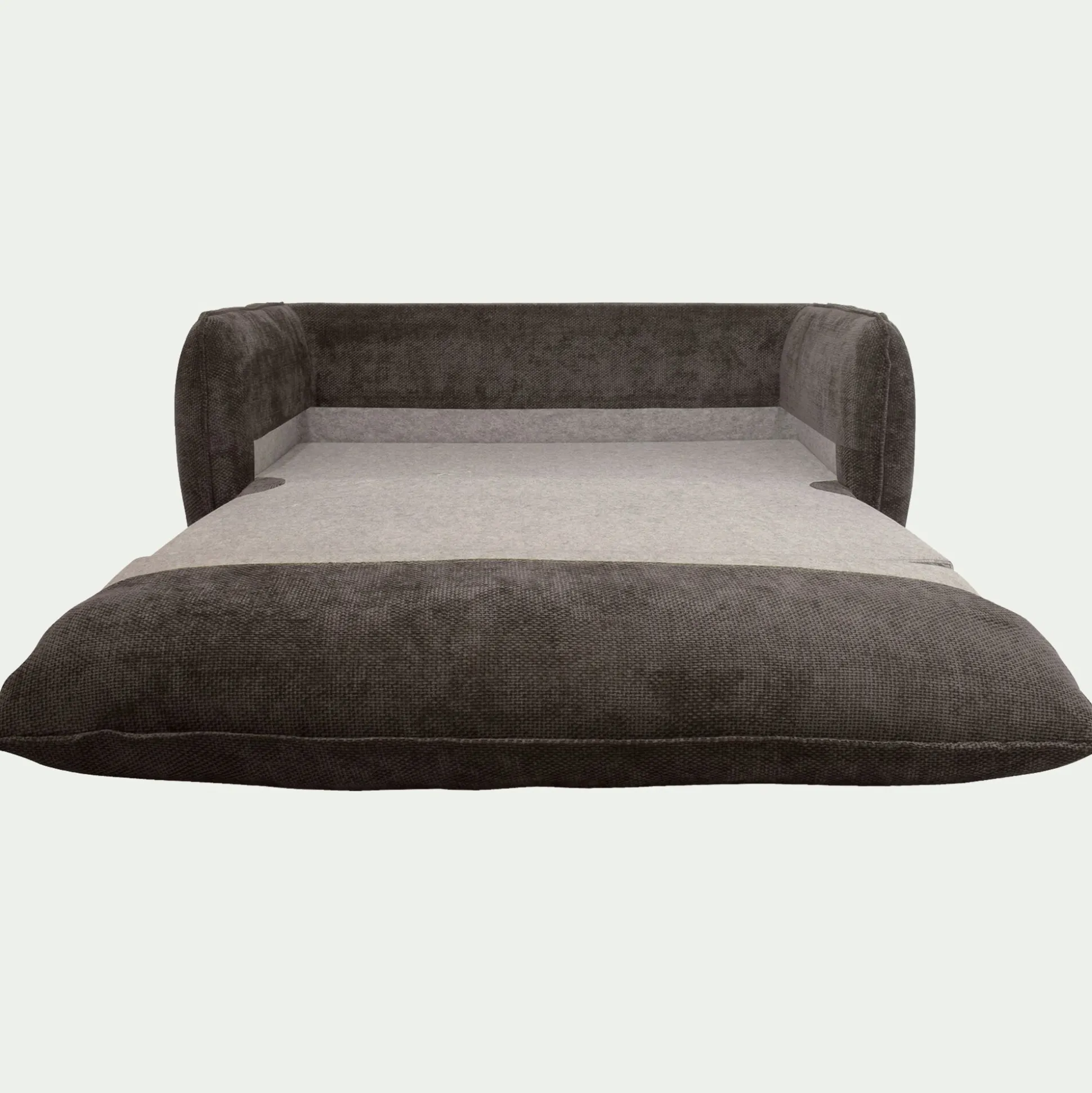 Canapé 3 places convertible en tissu Eden - marron