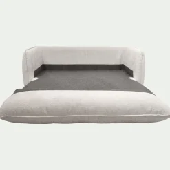 Canapé 3 places convertible en tissu Eden - beige alpilles
