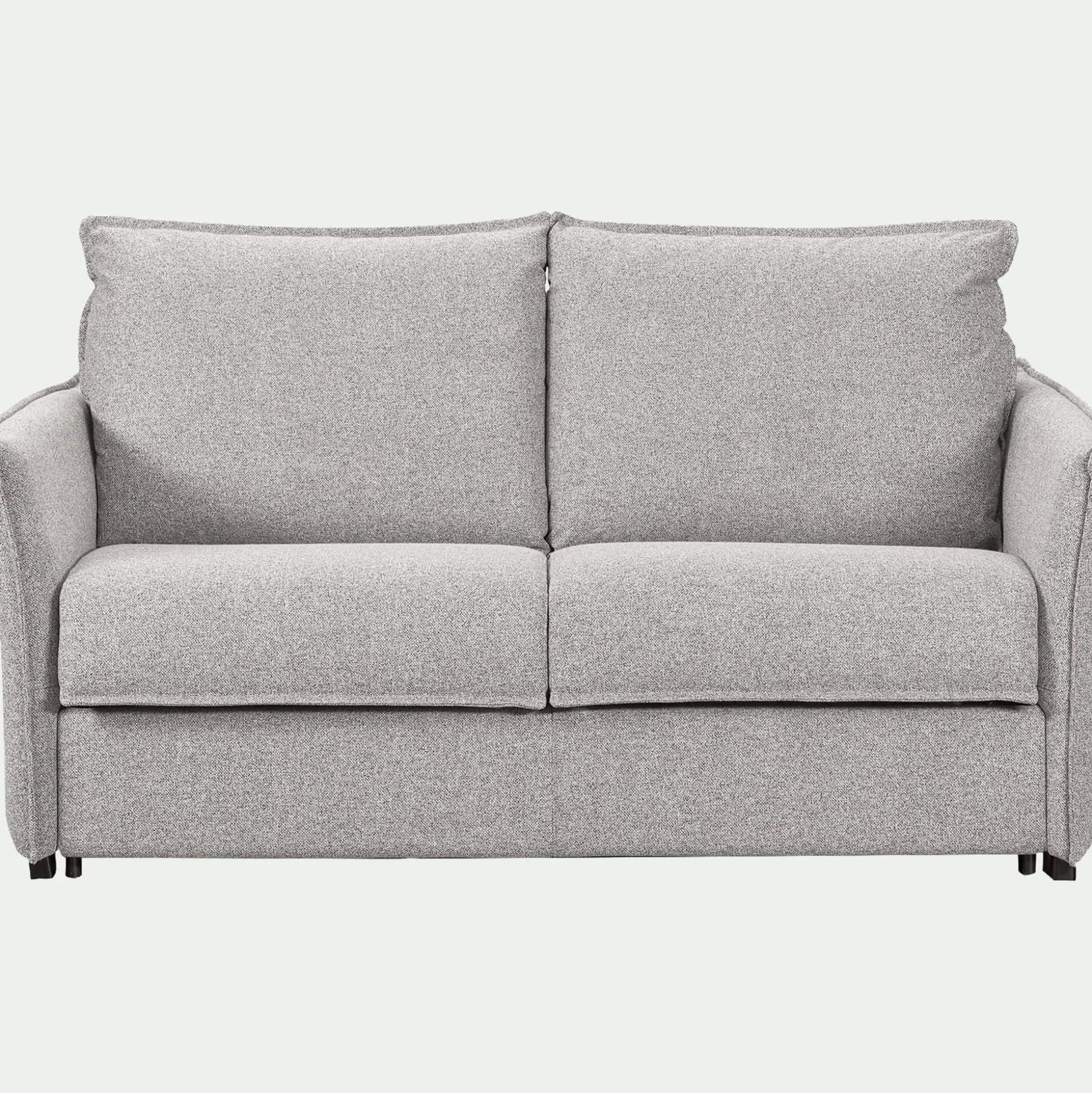 Canapé 3 places convertible en tissu Sogno avec matelas densité 35kg/m3 - gris borie