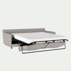 Canapé 4 places convertible en tissu - gris borie