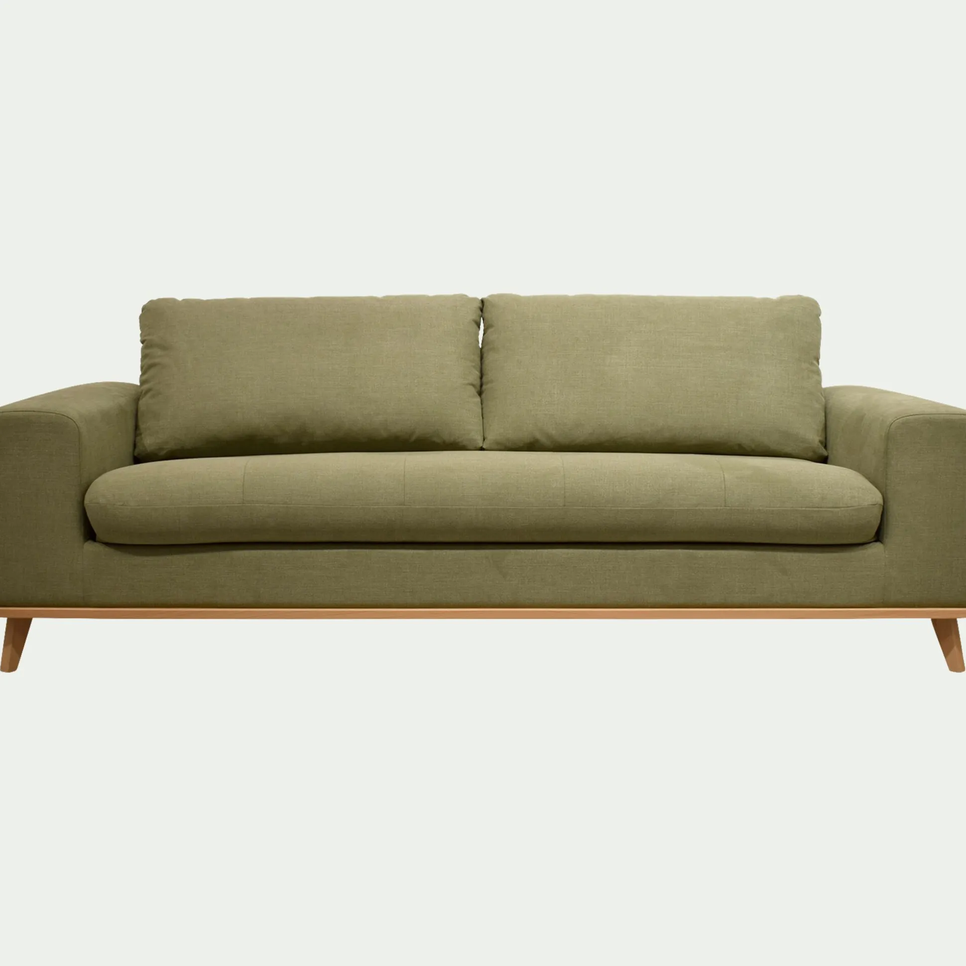 Canapé 4 places convertible en tissu Cosmo - vert kaki
