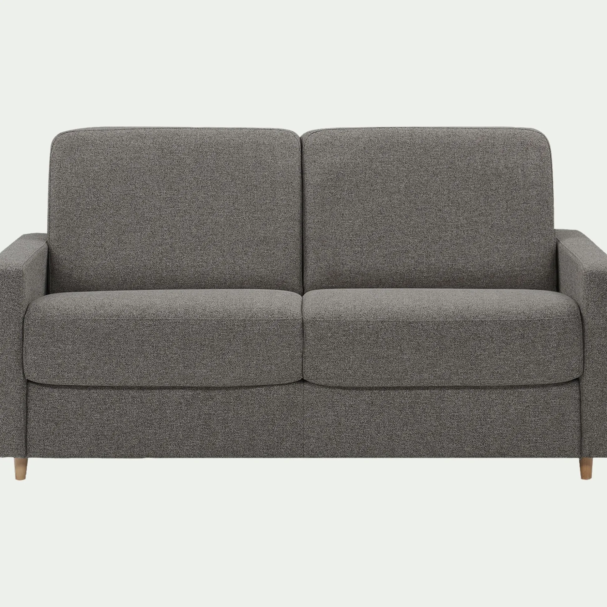 Canapé 4 places convertible en tissu matelas densité 35kg/m3 - gris anthracite