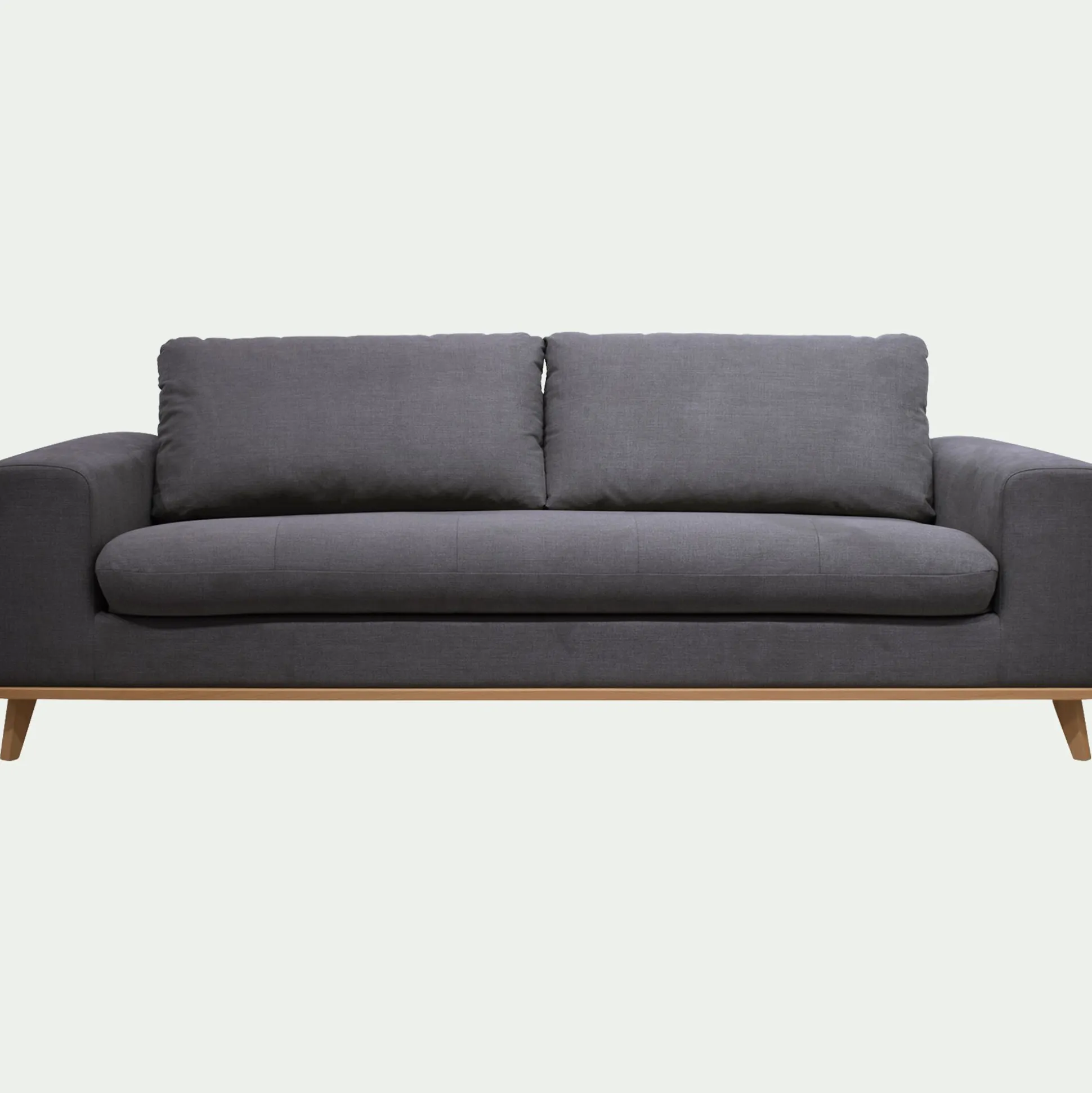 Canapé 4 places convertible en tissu Cosmo - gris anthracite