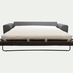 Canapé 4 places convertible en tissu Cosmo - gris anthracite