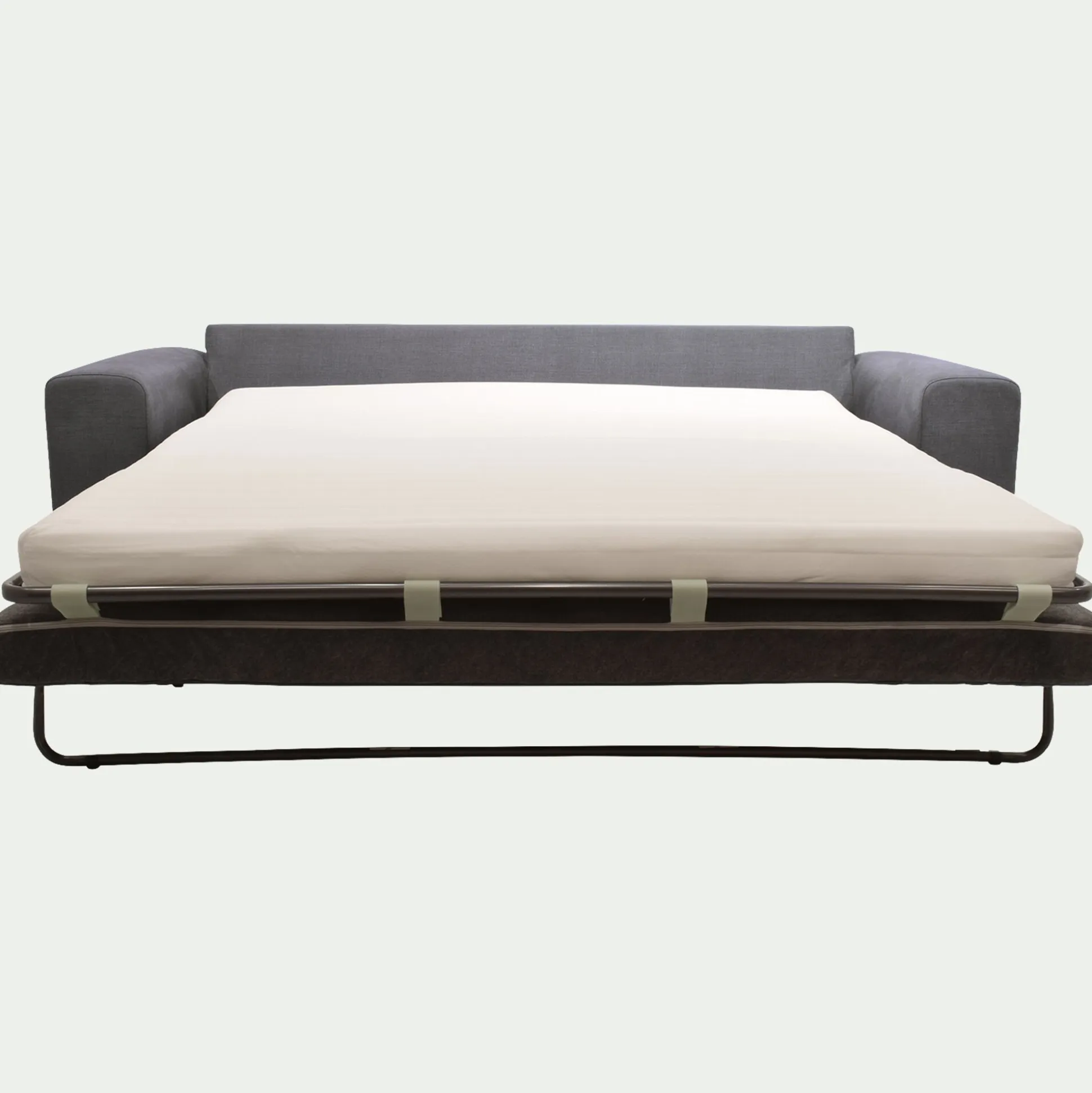 Canapé 4 places convertible en tissu Cosmo - gris anthracite