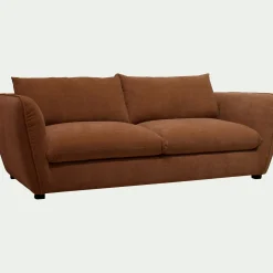 Canapé 4 places convertible en tissu Nature - brun rustrel