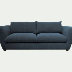 Canapé 4 places convertible en tissu Nature - bleu