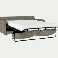 Canapé 3 places convertible en tissu genesis - beige alpilles