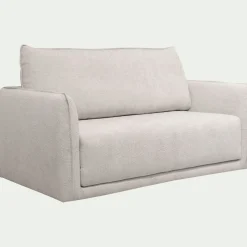 Canapé 2 places convertible en tissu Eden - beige alpilles