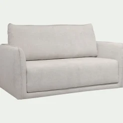 Canapé 2 places convertible en tissu Eden - beige alpilles