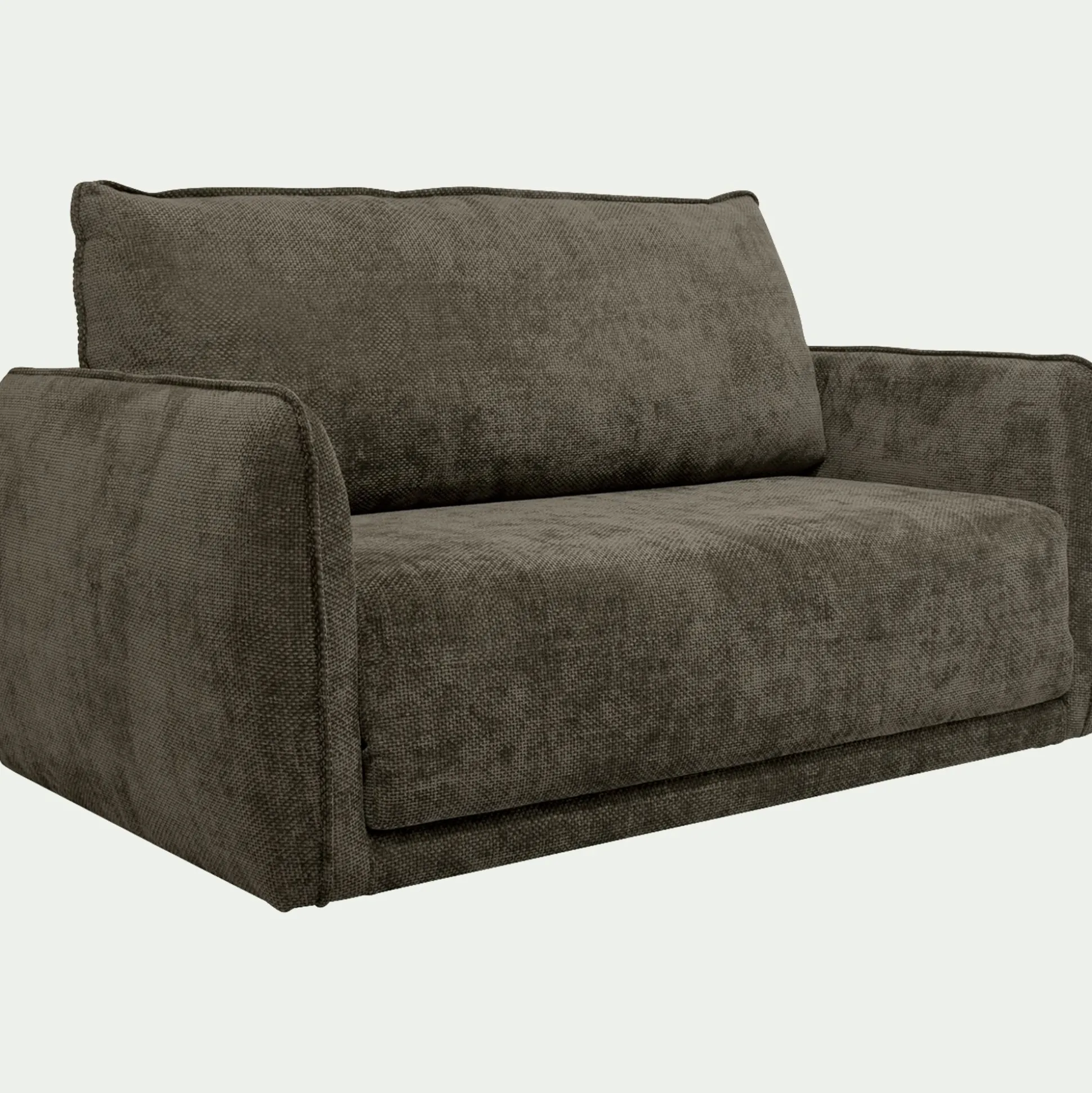 Canapé 2 places convertible en tissu Eden - vert cèdre