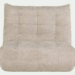 Canapé 2 places en tissu chenille - beige roucas