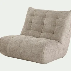 Canapé 2 places en tissu chenille - beige roucas