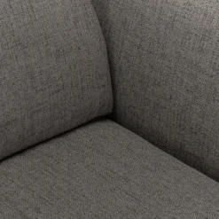Canapé 4 places fixe en tissu avec fonction avance-recul - gris restanque