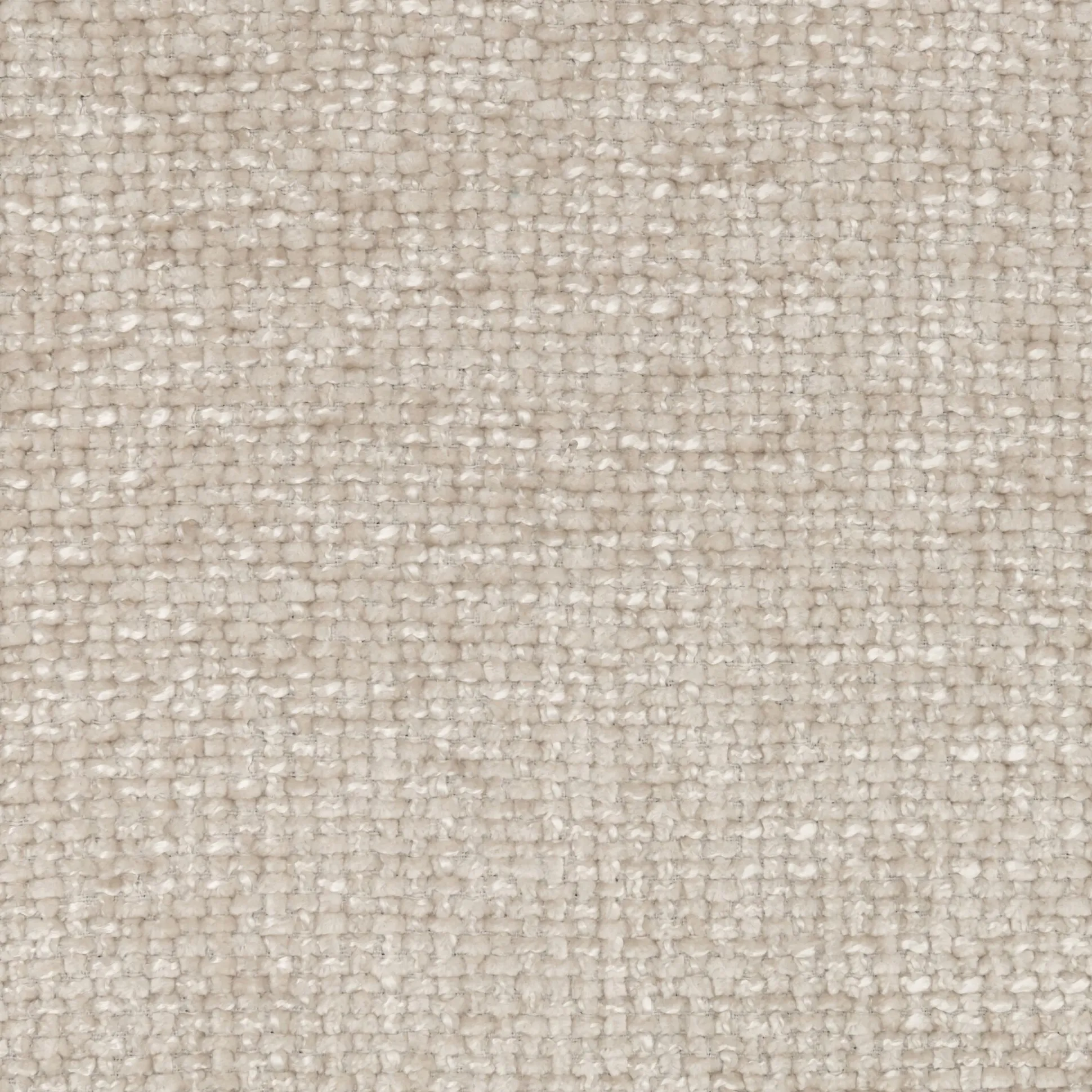 Canapé 3 places fixe en tissu chenille - beige roucas